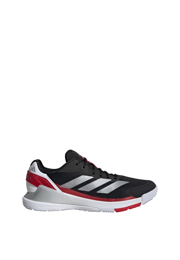 Adidas - Buty Crazyquick Padel. Zapięcie: zamek. Kolor: czerwony, szary, wielokolorowy, czarny. Sport: tenis
