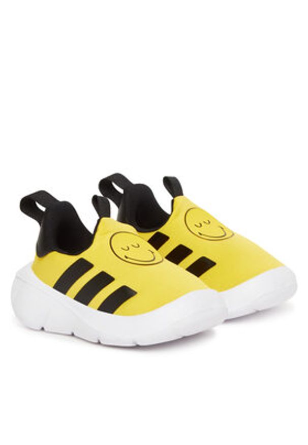 Adidas - adidas Sneakersy Smiley Monofit IH6311 Żółty. Kolor: żółty. Materiał: materiał