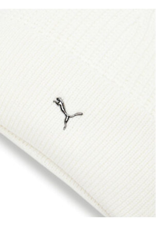 Puma Czapka Metal Cat Beanie 024874 02 Biały. Kolor: biały. Materiał: akryl, materiał