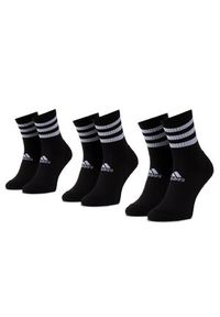 Adidas - Zestaw 3 par wysokich skarpet unisex adidas - 3s Csh Crw3p DZ9347 Black/Black/Black. Kolor: czarny. Materiał: materiał, bawełna, poliester, elastan #1