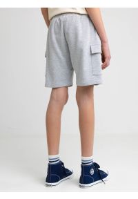 Big-Star - Szorty chłopięce dresowe z kieszeniami cargo szare Viler 901. Okazja: na co dzień. Kolor: szary. Materiał: dresówka. Wzór: aplikacja. Styl: sportowy, wakacyjny, elegancki, casual #4