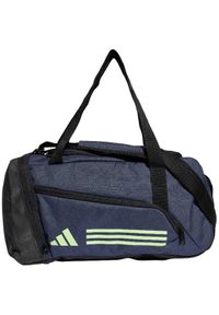 Adidas - Torba adidas Essentials 3-Stripes Duffel XS. Kolor: niebieski, wielokolorowy, czarny, zielony