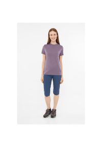 Viking - T-shirt damski VIKING Salen Lady Merino. Kolor: fioletowy