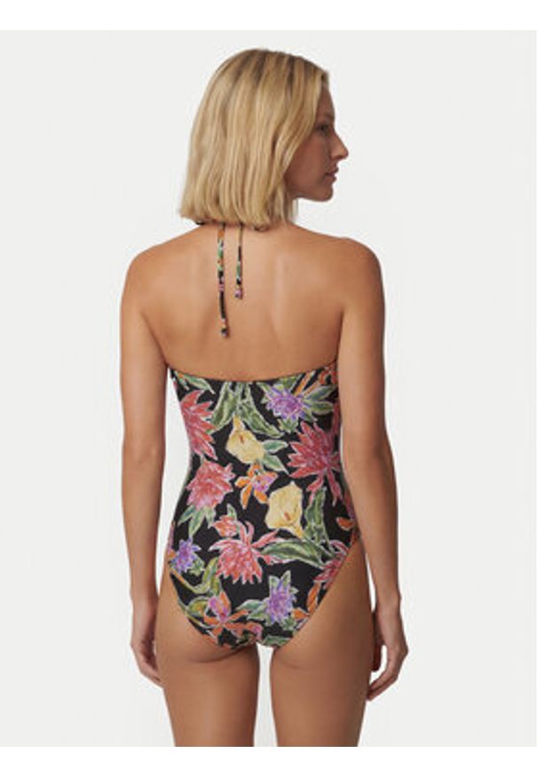 Seafolly Strój kąpielowy Hothouse Flowers 11179DD279 Czarny. Kolor: czarny. Materiał: syntetyk