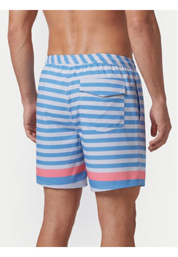 Quiksilver Szorty kąpielowe Original Btz Stripe Volley 17 EQYJV04209 Niebieski Straight Leg. Kolor: niebieski. Materiał: syntetyk