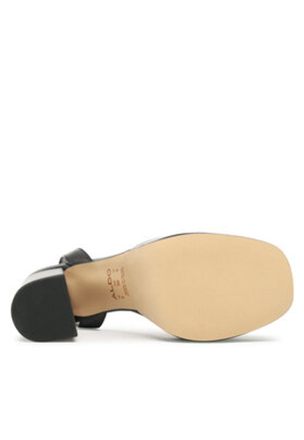 Aldo Sandały Matylda 13542992 Czarny. Kolor: czarny. Materiał: skóra