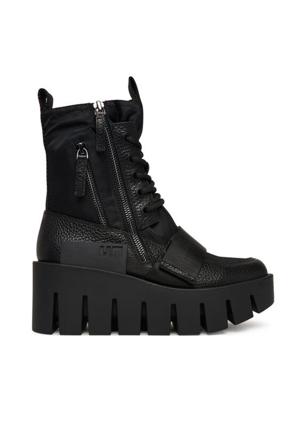 United Nude Trzewiki Grip Combat Lo 1096101165 Czarny. Kolor: czarny. Materiał: skóra