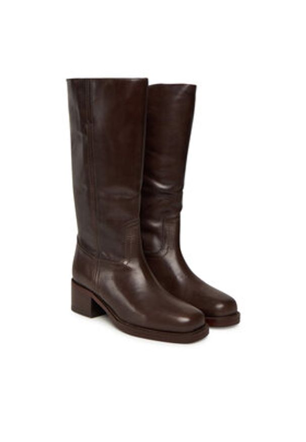 Bronx Kozaki Ky Ley 14344-V Brązowy. Kolor: brązowy. Materiał: skóra