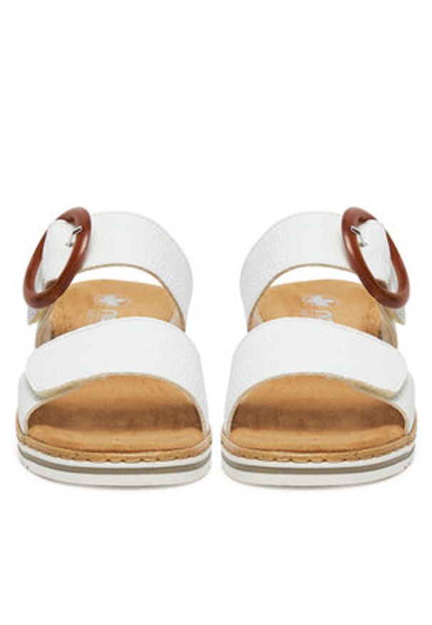 Rieker Klapki CEO-V0692-80 Biały. Kolor: biały