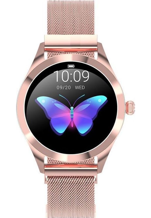 Smartwatch Gino Rossi SW017-4 Różowe złoto (SW017-4). Rodzaj zegarka: smartwatch. Kolor: różowy, wielokolorowy, złoty