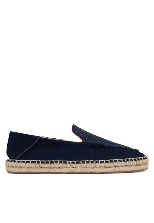 BOSS Espadryle Madeira Mocc 50563149 Granatowy. Kolor: niebieski. Materiał: zamsz, skóra