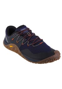 Buty Merrell Trail Glove 7 M J067837 niebieskie. Okazja: na co dzień. Kolor: niebieski. Materiał: materiał, guma. Szerokość cholewki: normalna #1