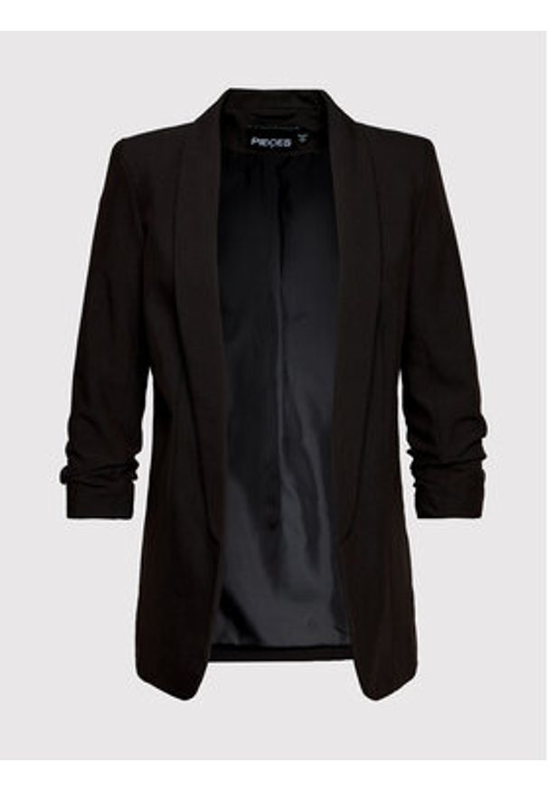 Pieces Marynarka Boss 17090996 Czarny Regular Fit. Kolor: czarny. Materiał: syntetyk