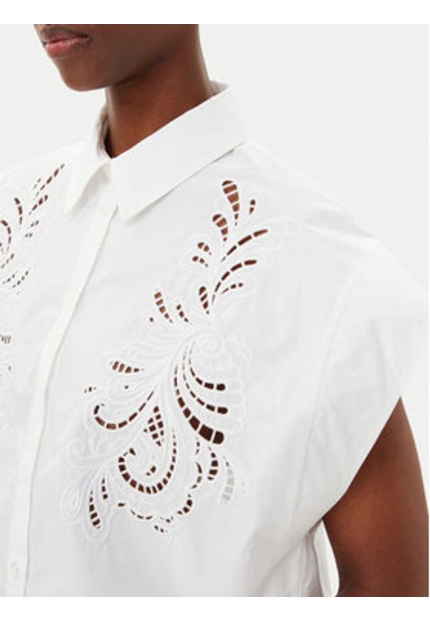 TwinSet - TWINSET Koszula 251TP2171 Biały Regular Fit. Kolor: biały. Materiał: bawełna