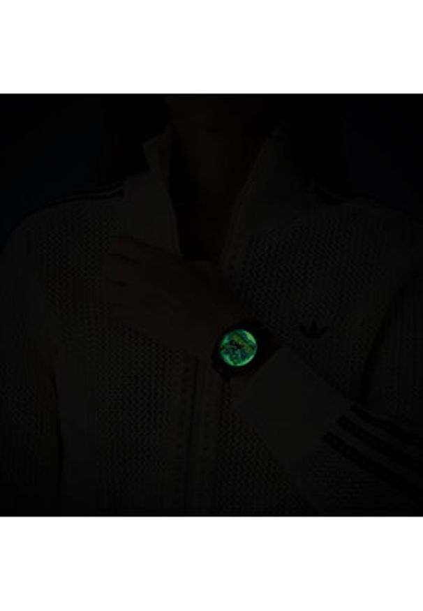 Adidas - adidas Zegarek Project Two AOST25041 Czarny. Kolor: czarny