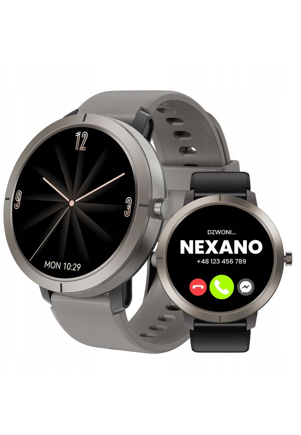 Nexano - SMARTWATCH DAMSKI ZEGAREK WODOODPORNY GPS MENU PL AMOLED ROZMOWY PULS SPORT. Rodzaj zegarka: smartwatch. Styl: sportowy