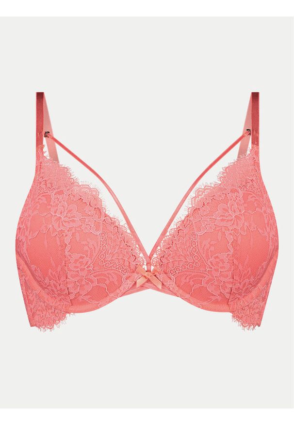 Hunkemöller Biustonosz push-up Arabella 204670 Czerwony. Kolor: czerwony. Materiał: syntetyk. Rodzaj stanika: push-up