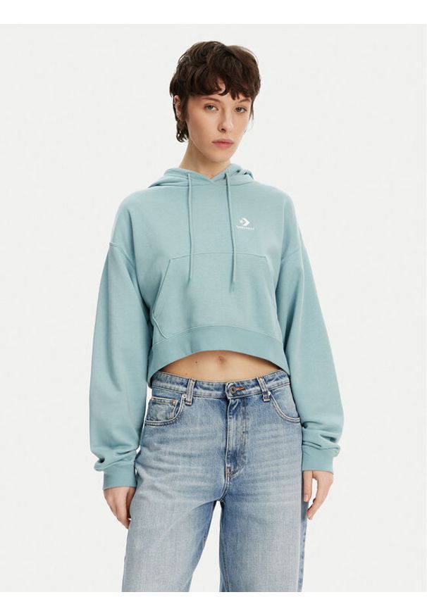 Converse Bluza Chuck Taylor 10027616-A03 Niebieski Boxy Fit. Kolor: niebieski. Materiał: bawełna