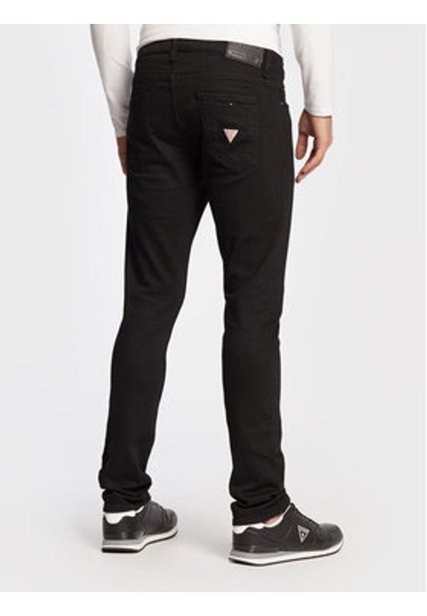 Guess Jeansy Miami M2YAN1 D4Q51 Czarny Skinny Fit. Kolor: czarny