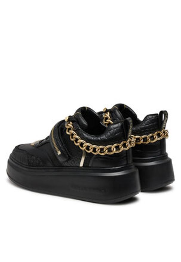 Karl Lagerfeld - KARL LAGERFELD Sneakersy KL63543 Czarny. Kolor: czarny. Materiał: skóra