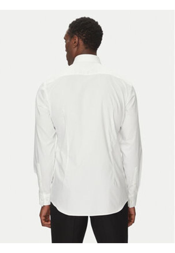 Hugo - HUGO Koszula Kason 50482056 Biały Slim Fit. Kolor: biały. Materiał: bawełna