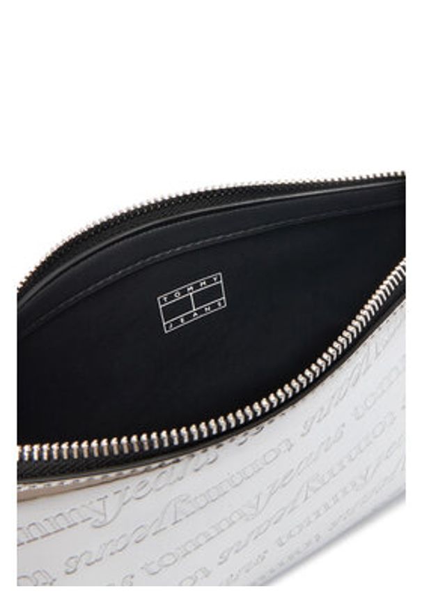 Tommy Jeans Torebka Tjw Must Metallic Shoulder Bag AW0AW18009 Srebrny. Kolor: srebrny. Materiał: skórzane