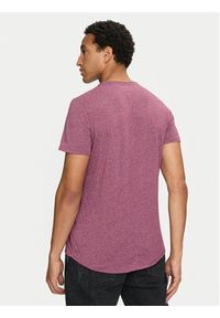 Tommy Jeans T-Shirt Jaspe DM0DM09586 Fioletowy Slim Fit. Kolor: fioletowy. Materiał: bawełna, syntetyk #5