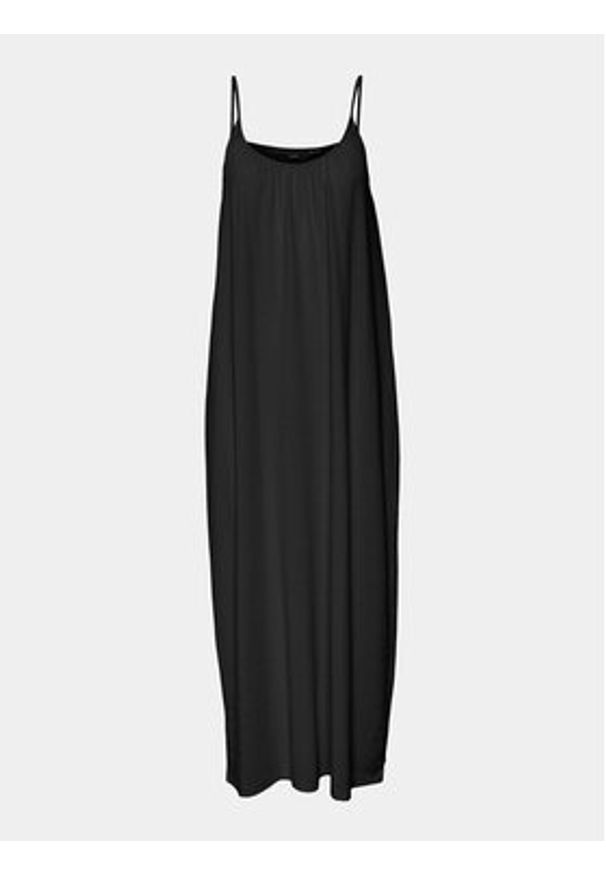 Vero Moda Sukienka letnia Luna 10286077 Czarny Regular Fit. Kolor: czarny. Materiał: bawełna, syntetyk. Sezon: lato
