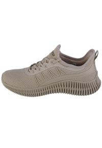 skechers - Buty do chodzenia damskie Skechers Bobs Aesthetics. Kolor: beżowy. Sport: turystyka piesza