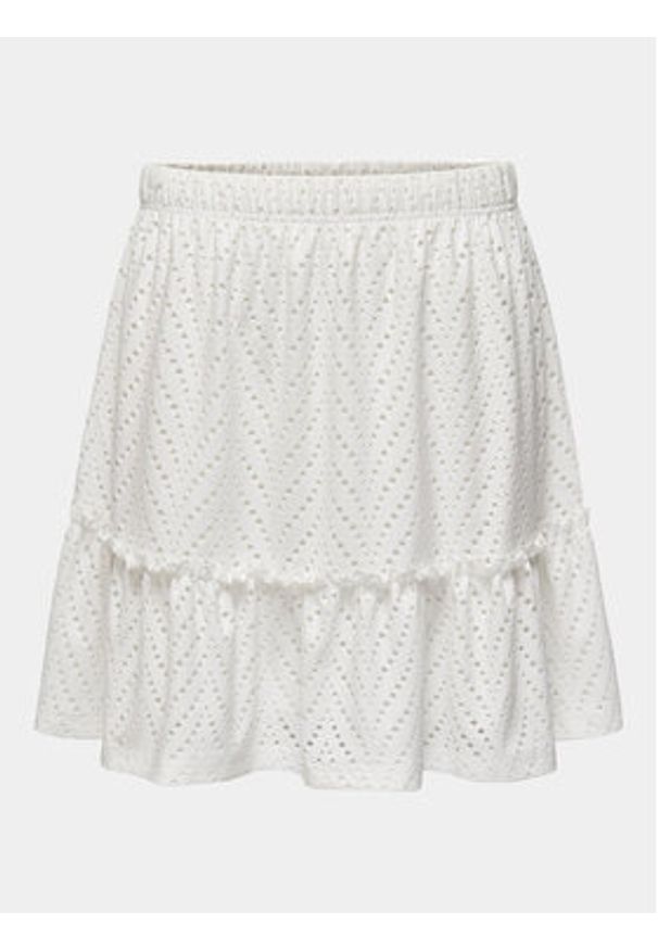 JDY Spódnica mini 15254681 Biały. Kolor: biały. Materiał: syntetyk