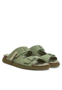 D.Franklin Klapki DFSH407001 Khaki. Kolor: brązowy. Materiał: zamsz, skóra #6