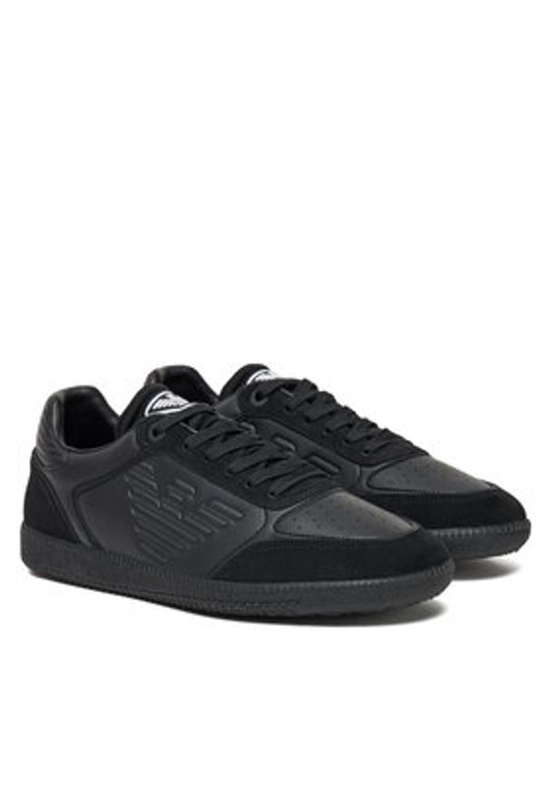 EA7 Emporio Armani Sneakersy 7X000405 AF19826 MC357 Czarny. Kolor: czarny. Materiał: skóra
