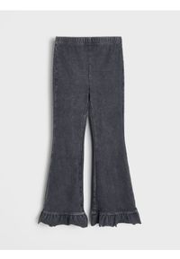 Sinsay - Legginsy flare z efektem sprania - szary. Kolor: szary #1