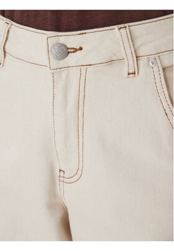Roxy Jeansy Cloudbreak Mid Sandbar ERJDP03324 Écru Barrel Fit