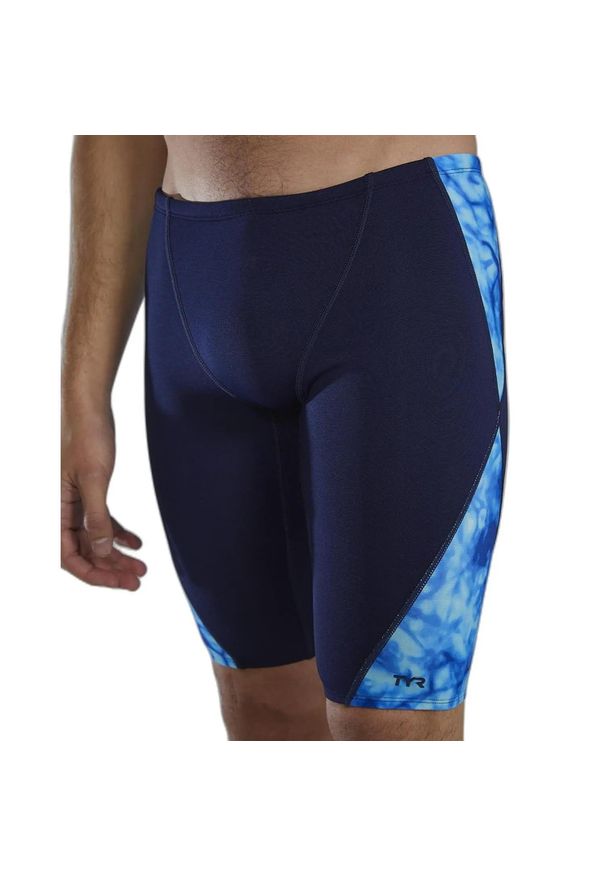 Spodenki treningowe do kolan TYR Azultec - jammery. Kolor: niebieski. Długość: do kolan