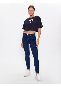 Tommy Jeans T-Shirt DW0DW16167 Granatowy Oversize. Kolor: niebieski. Materiał: bawełna #5