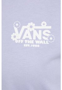 Vans t-shirt bawełniany kolor fioletowy. Kolor: fioletowy. Materiał: bawełna #2