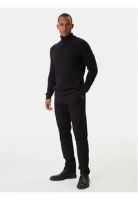 JOOP! Jeans Golf Hollio 30048179 Czarny Modern Fit. Typ kołnierza: golf. Kolor: czarny. Materiał: bawełna #3