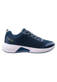 Buty męskie IQ Jarger - niebieskie, Rozmiar buta 45. Okazja: na co dzień. Kolor: niebieski. Materiał: guma. Szerokość cholewki: normalna. Sport: turystyka piesza, fitness