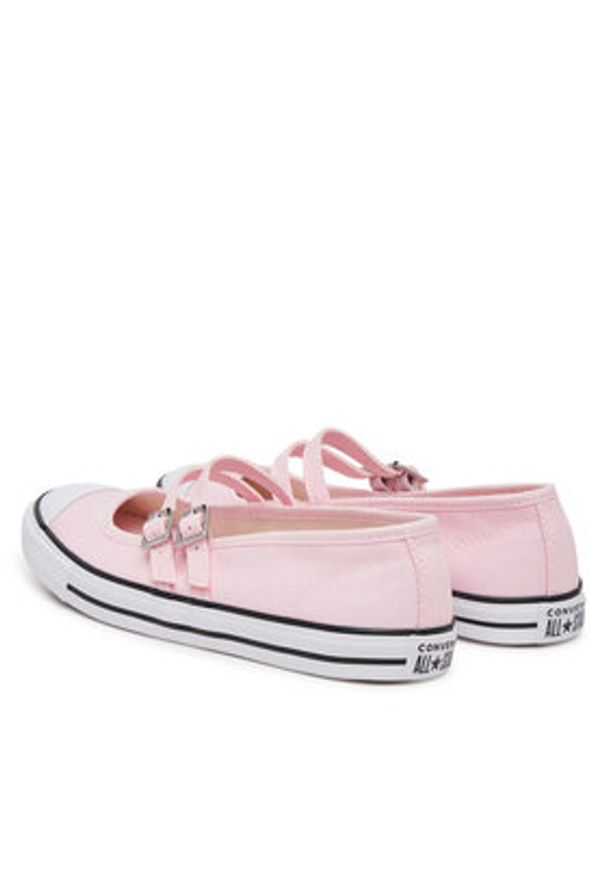 Converse Baleriny Chuck Taylor All Star Dainty Mary Jane A11856C Różowy. Kolor: różowy. Materiał: materiał