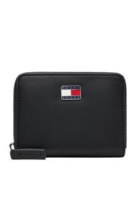 Tommy Jeans Portfel Tjw Cool Med Za AW0AW18031 Czarny. Kolor: czarny. Materiał: skóra #1