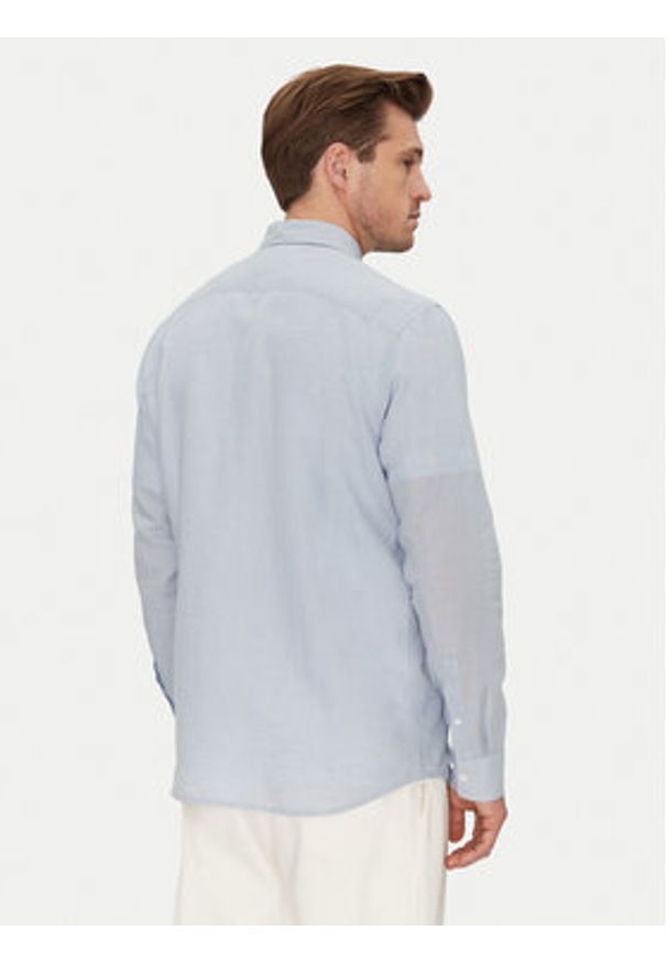 Calvin Klein Koszula K10K114488 Błękitny Regular Fit. Kolor: niebieski. Materiał: bawełna