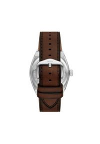 Fossil Zegarek Everett FS6071 Brązowy. Kolor: brązowy. Materiał: skóra #4