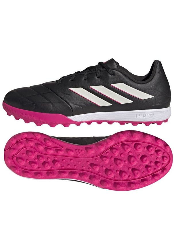 Adidas - Buty piłkarskie adidas Copa Pure.3 Tf M GY9054 czarne czarne. Zapięcie: sznurówki. Kolor: czarny. Materiał: syntetyk, skóra, guma. Sport: piłka nożna