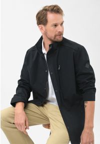 Volcano - Lekka, prosta kurtka J-WARTON. Okazja: na spacer. Typ kołnierza: kołnierzyk stójkowy. Kolekcja: plus size. Kolor: niebieski. Materiał: materiał. Sezon: jesień, wiosna #1