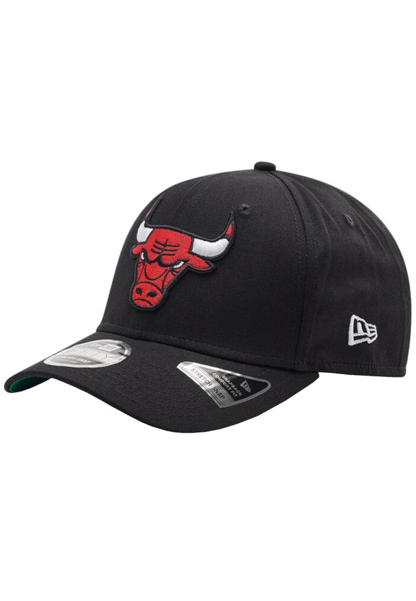Męska czapka z daszkiem New Era 9FIFTY Chicago Bulls NBA Stretch Snap Cap. Kolor: czarny. Materiał: bawełna, elastan
