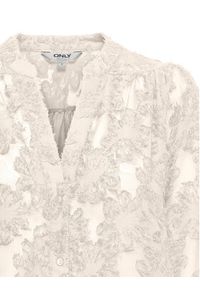 only - ONLY Bluzka Korsa 15360837 Beżowy Oversize. Kolor: beżowy. Materiał: syntetyk #3