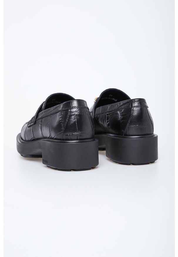 Pinko - Mokasyny damskie skórzane PINKO. Materiał: skóra