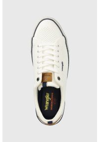 Wrangler tenisówki Ray Knitted męskie kolor biały. Nosek buta: okrągły. Zapięcie: sznurówki. Kolor: biały. Materiał: guma #5