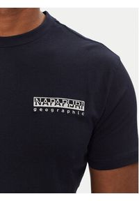 Napapijri T-Shirt S-Vignoni NP0A4ILX Granatowy Regular Fit. Kolor: niebieski. Materiał: bawełna #4